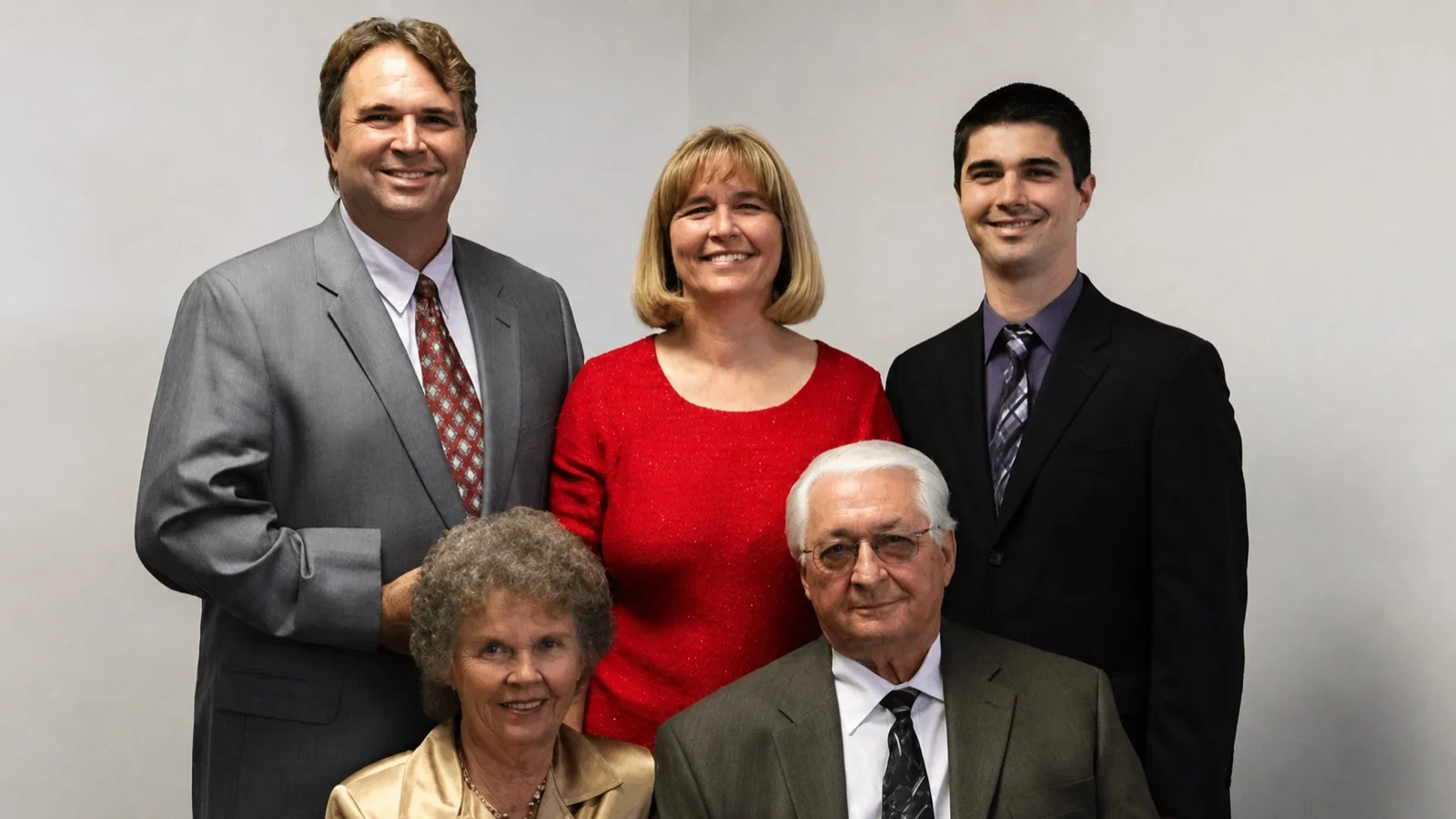 The Legault family: Marcel, Jacqueline, and Mario with founders Virginia and Gerard